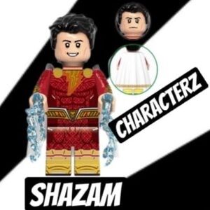 Shazam Character Building Toy with Red and Gold Details